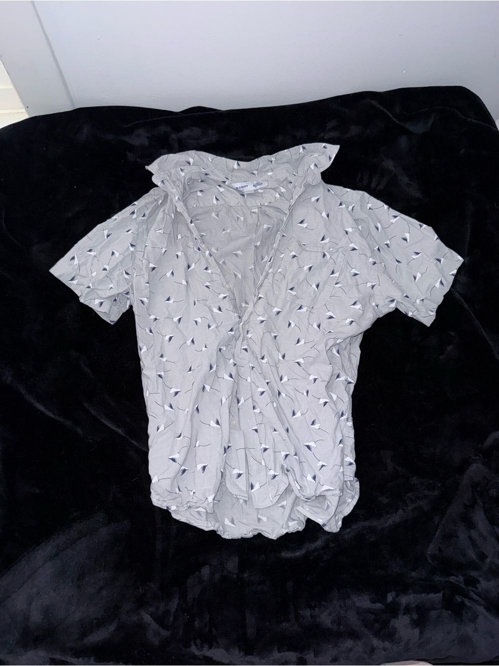 Old Navy Built-In Flex Slim Fit Stingray Button Down Shirt - Men's Large